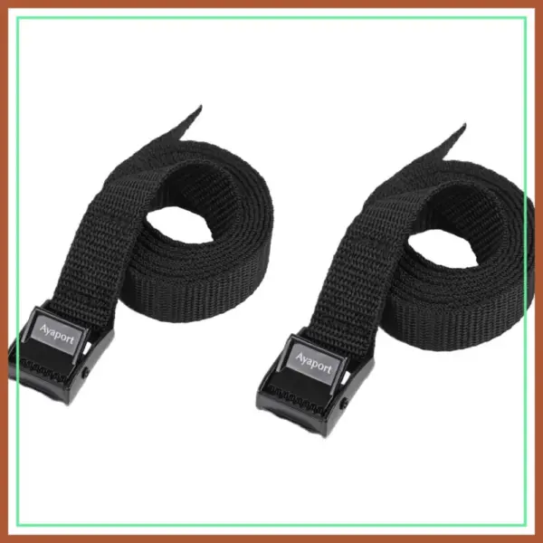 Ayaport Lashing Strap Tie Down Straps with Adjustable Cam Buckle Nylon Cinch Strap for Packing Cargo, Bike, Luggage, 2 Pcs (0.75'' x 4')