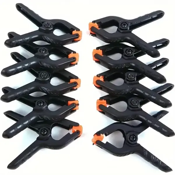 10pcs 2/3/4/6 inch Wood Working Clip Plastic DIY Spring Clamp Plastic Nylon Adjustable Woodworking Clamps