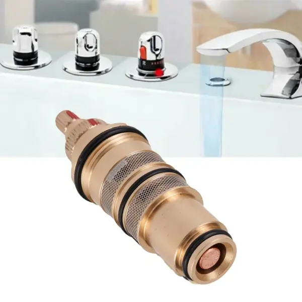 Range Of 20-48 C Thermostatic Shower Cartridge Thermostatic Valve Mixer Brass Replacement Thermostatic Cartridge Shower