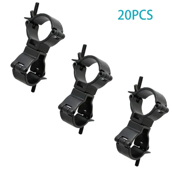20Pack Stage Lighting Truss Swivel Coupler DJ Light  Fixture Clamps Tube 48-51mm Heavy Duty Aluminum Alloy 100kg/220 lbs Hook