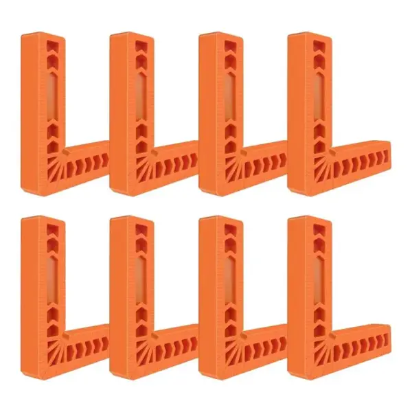 AB46-Replacement Corner Clamp For Woodworking, 90 Degree Positioning Squares, For Picture Frames/Box/Cabinets/Drawers ( 8 Pcs )