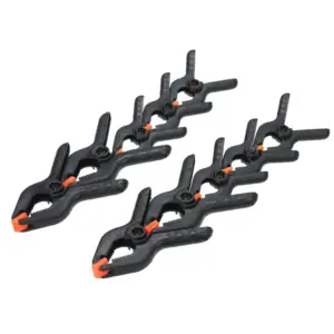 10pcs Craft Tools Black Plastic Nylon Spring Clamps Multi-Purpose Quick Grips Multifunctional Clips Home Decoration