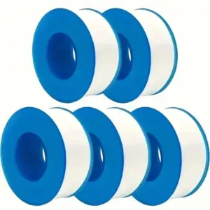 10 Rolls PTFE Thread Seal Tape High Density Waterproof Leak Proof for Pipe Fittings Gas Water Plumbing Repair Non-Stick White