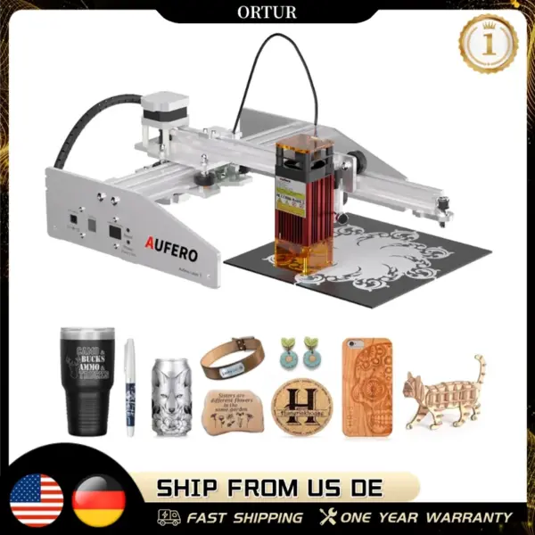 Aufero AL1 1.6W/2.6W/3.6W/5.6W Laser Engraving Machine  High Precision Desktop CNC Cutter for Wood Leather Paper