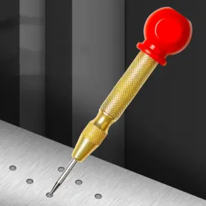 1PC High Hardness Automatic Center Punch Non Slip Grip Tool for Woodworking Metal Drilling Positioning Hardware Tools