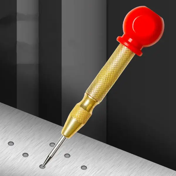 1PC High Hardness Automatic Center Punch Non Slip Grip Tool for Woodworking Metal Drilling Positioning Hardware Tools