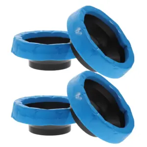4Pcs Universal Toilet Bowl Gasket Flange Seal Ring Durable Watertight Easy Install Repair Parts Flange Ring Toilet Gasket