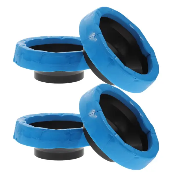 4Pcs Universal Toilet Bowl Gasket Flange Seal Ring Durable Watertight Easy Install Repair Parts Flange Ring Toilet Gasket