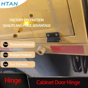 2pcs Zinc Alloy Black Hinge for Industrial Automation Machinery Cabinet Chassis Communication Equipment - Heavy Duty Door Hinge
