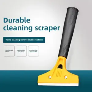 Metal scraper, car adhesive sticker remover, portable cleaning scraper or 10 blades for cleaning windows, tiles, floors, etc