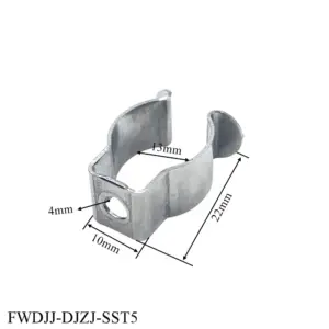 Manufacture Stainless Steel Fluorescent Lamp Accessories T5 Bracket Fixed Hold Lamp Metal Clip Spring Clip Buckle