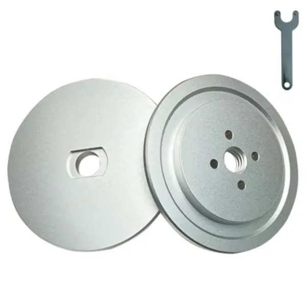 Aluminum Insertable Self-Clamping Safety Flange for Airway Buffing and Polishing Wheels with 5/8" Arbor Hole, Fits Airway Buffs