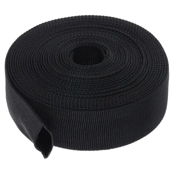 20-200mm Dia 1/7.5m Length Nylon Protective Hose Sleeve Cable Cover Sheath Protection for Welding Tig Torch Hydraulic Hose Black