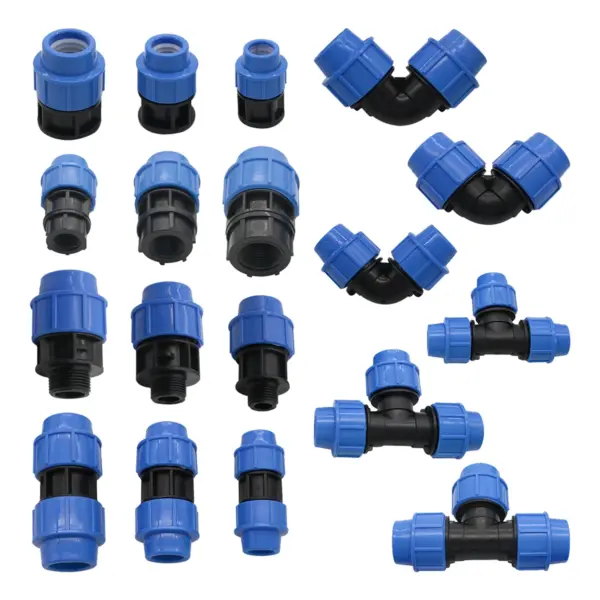 ID20/25/32mm Straight Tee Elbow Connector 1/2"3/4" 1"Female/Male Thread Adapter Watering Splitter Valve Quick Water Pipe Fitting