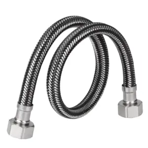 Stainless Steel Flexible Braided Hose 1/2 Inch 30-200cm Faucet Water Pipe Leak-Proof Universal Interface Water Inlet Pipe