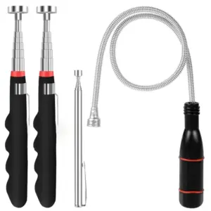 A93E-4Pcs Telescoping Magnetic Pickup Tool Set Telescoping Magnetic Pickup Tool 40Lb Strong Magnet Sticks