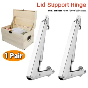 2 Pack 6KG-20KG Lid Support Hinge,Lid Stay with Soft Close,Heavy Duty Gas Struts,Gas Spring,Slow Lowering Safety,Lids Lifters