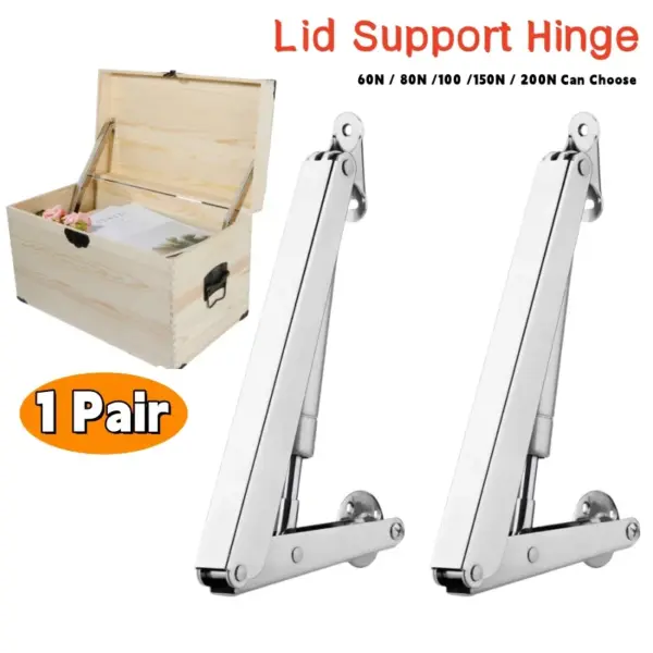2 Pack 6KG-20KG Lid Support Hinge,Lid Stay with Soft Close,Heavy Duty Gas Struts,Gas Spring,Slow Lowering Safety,Lids Lifters