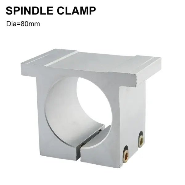 80mm Cast Aluminum CNC Spindle Motor Bracket Z-Axis Router Mounting Fixture Used For Engraving Milling Machine Spindle Fixture