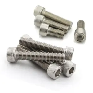 2pcs 1/2-13 Inch Length 304 Stainless Steel US UNC Coarse Thread Allen Head Screw Cap Hex Hexagon Socket Bolt