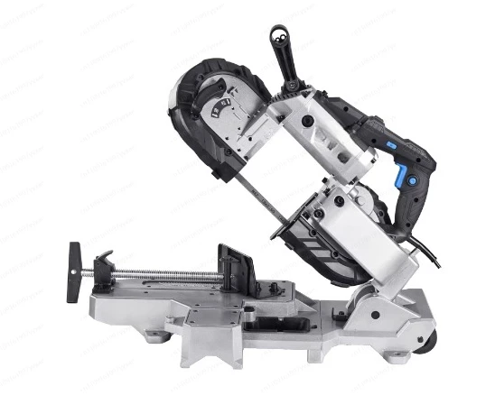 1100W Portable Metal Cutting Saw Spark Free Band Saw Variable Speed ​​Handheld Automatic Disc Cutter for Metal Wood