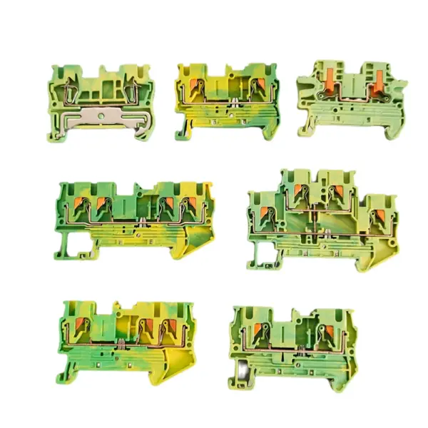 PT2.5/PTTB2.5/PT2.5-TW/PT2.5-QU/PTV2.5-PE Ground Modular DIN Rail Terminal Block Side-Entry Push-in Earth Plug Wire Connector