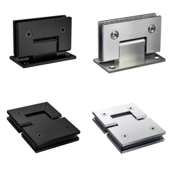 90° /180° Showcase Clip 304 Stainless Steel Heavy Duty Glass Bracket Clamp Shower Door Hinge Furniture Hinge Replacement Parts