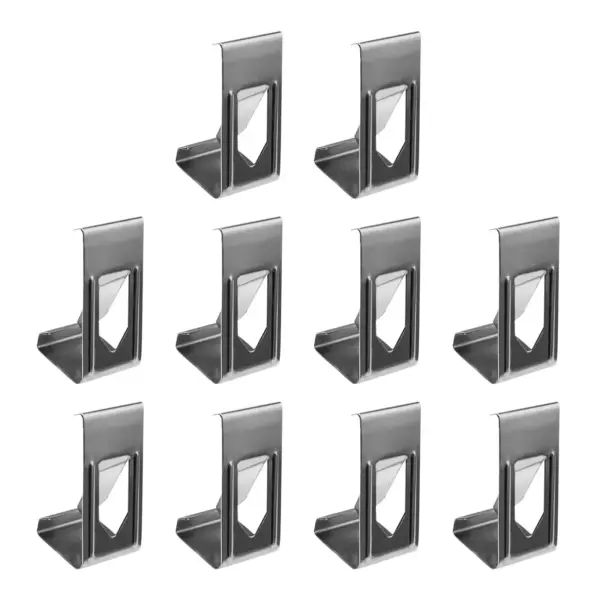 50Pcs Photo Frame Metal Spring Turn Clips Silver Picture Hangers Hooks Fast Install Frame Clip Clamp for Wood Canvas