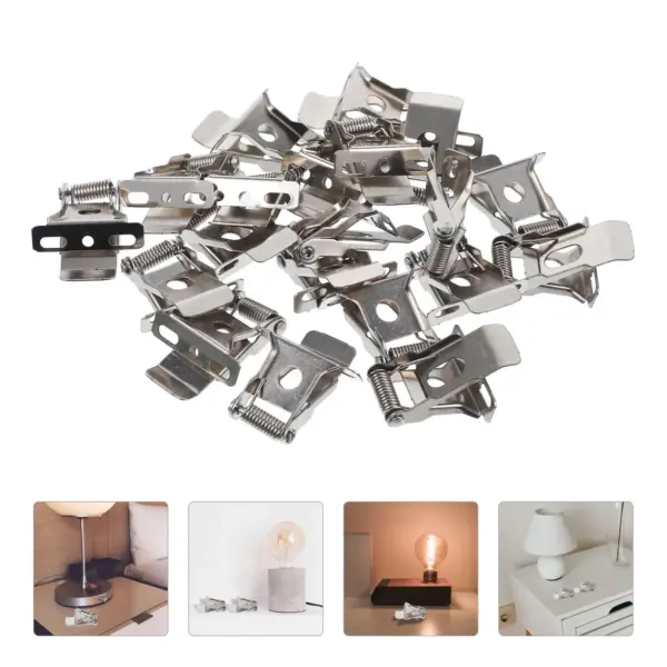 20pcs Spring Clip For Downlight Recessed Light Clips Replacement Panel Lamp Fixing Retaining Clamps Lighting Accessories
