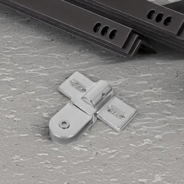 2Pcs Glass Shower Door Pivot Hinges Thickened Stainless Steel Clamp Heavy Duty Repair Kit for Bathroom Door Hardware