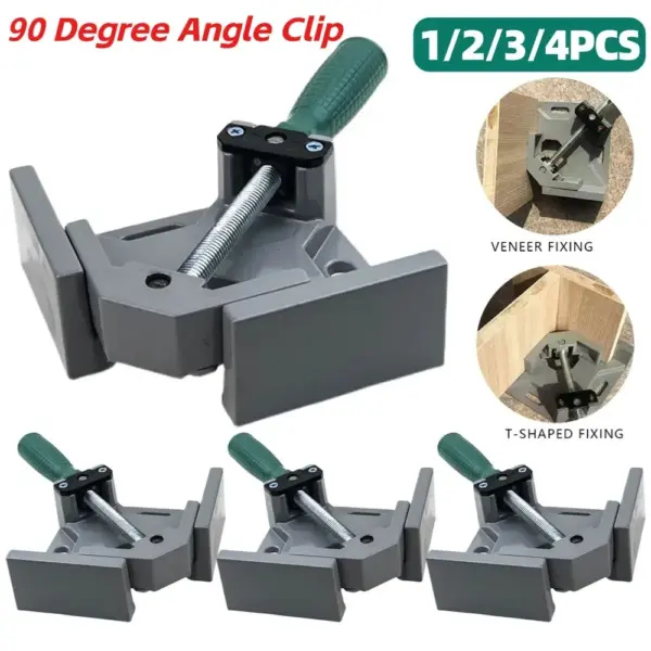 1-4PCS 90 Degrees Angle Welding Corner Right Angle Fixing Clip Clamp Holder Woodworking Photo Frame Metal Furniture Hand Tools