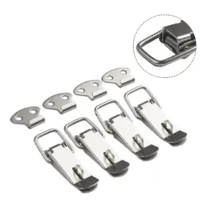 Latches Spring Loaded Clamp Clip Box Latch Catch Toggle  Wooden Box Hasps Clamp Stainless Steel Loaded Draw Toggle Clamp Hasps