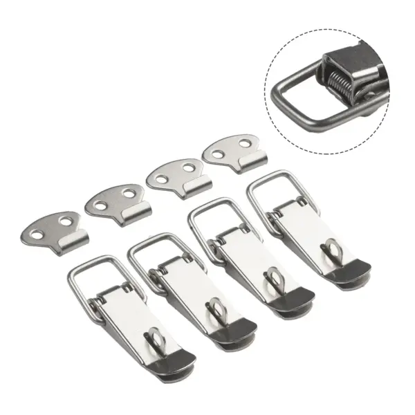 Latches Spring Loaded Clamp Clip Box Latch Catch Toggle  Wooden Box Hasps Clamp Stainless Steel Loaded Draw Toggle Clamp Hasps