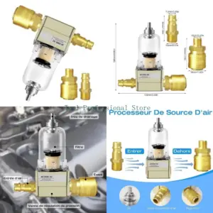 57QF Complete AF2000-02 Air Filter Regulator Set Compressed Air Filter set Improved Pneumatic System with 1/4 Quick Connect