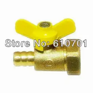 1/2"BSPP Female x 10mm Hose Barb Connection Brass Coal/Natural Gas Ball Valve Two Way Plumbing Fittings Butterfly Handle Air