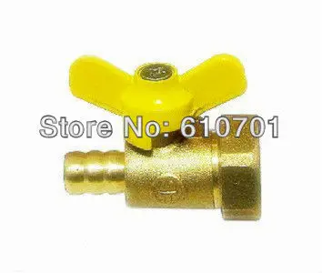 1/2"BSPP Female x 10mm Hose Barb Connection Brass Coal/Natural Gas Ball Valve Two Way Plumbing Fittings Butterfly Handle Air