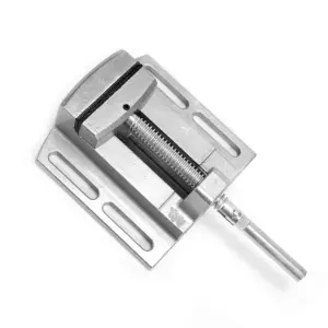 Metal Drill Press Vise with Mini Drill Chuck Effective Manual Clamp for Drilling and Polishing Applications 70mm Max
