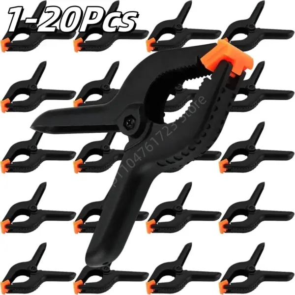 1-20 Pcs 2inch Plastic Nylon Adjustable Woodworking Clamps Wood Working Tools Spring Clip Carpentry Clamps Outillage Menuiserie