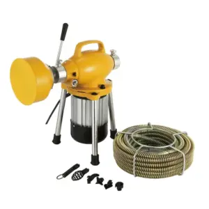 Drain Cleaner Pipe Clean Machine Electric Snake GQ-80 Drain Cleaner for Pipe Diameter 20-200mm