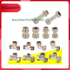 Pipe Fittings Copper Live Joint Tee Household Water Heater Water Pipe Gas Pipe 1/2 IN  Inner Wire Outer Wire Tee Joint Fittings