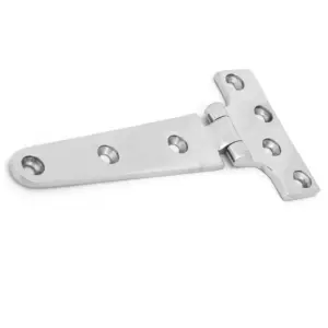 2 PCS Heavy Duty 316 Stainless Steel T Hinge 6x3 Inch With Screws Boat Hatch Hinge Marine Grade Strap Hinge for Boats and Doors