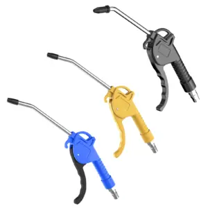 Air Blow Gun,High Flow Air Blower Gun for Compressor with Angled Bent Nozzle,Three Colors to Choose from,Short style