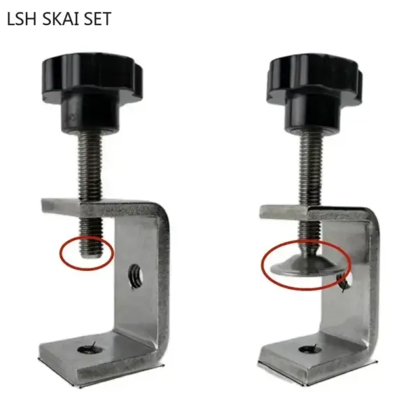 1Pcs C-type Clamps Stainless Steel Fixture I-beam Clamp Tube Slot Pipe Clamp Heavy Sling Cable Fittings Carpentry DIY Fixed Clip