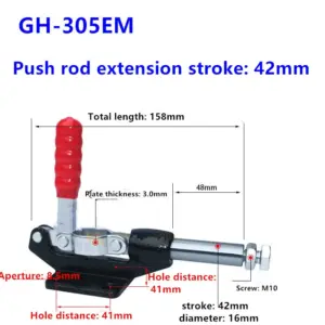 Push-pull Quick Fixture GH-305EM Test Stand Hand Pressure Clamp Quick Fixture  Fixture Horizontal Clamp