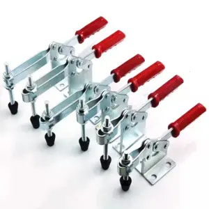 4PCS Horizontal Quick Clamp Heavy Workholding Workbench Clamp Chuck GH-201 Woodworking Engraving Machine Compressor Tool Clamps