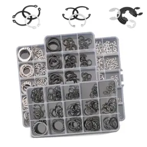 M1.5-M48 304 / 316 Stainless Steel / 65Mn C Clips Snap External / Internal Retaining Ring For Shaft / Hole E Clip Circlip Washer