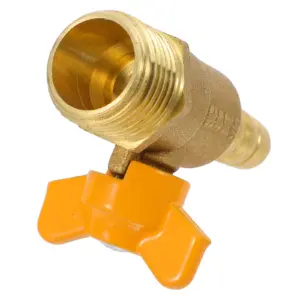 Thickened Brass Gas Ball Valve Heavy Duty Copper Shut-Off Valve Male Thread Natural Gas Fire Pit Burner Stove Plumbing Camping