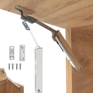 New Heavy Duty Hydraulic Cabinet Hinge Randomly Stop Soft Closing Kitchen Hinges Adjustable Door Support Lift Up Door Hardware
