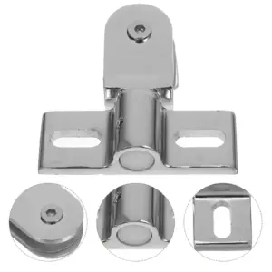1Set Heavy Duty Zinc Alloy Shower Door Pivot Hinge Bathroom Door Hardware Dual Direction Opening Pivot Hinges Cabinet Hinge Clip