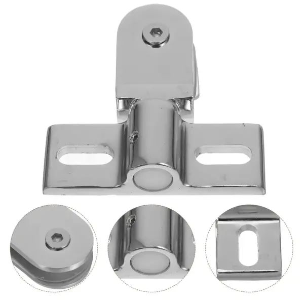 1Set Heavy Duty Zinc Alloy Shower Door Pivot Hinge Bathroom Door Hardware Dual Direction Opening Pivot Hinges Cabinet Hinge Clip